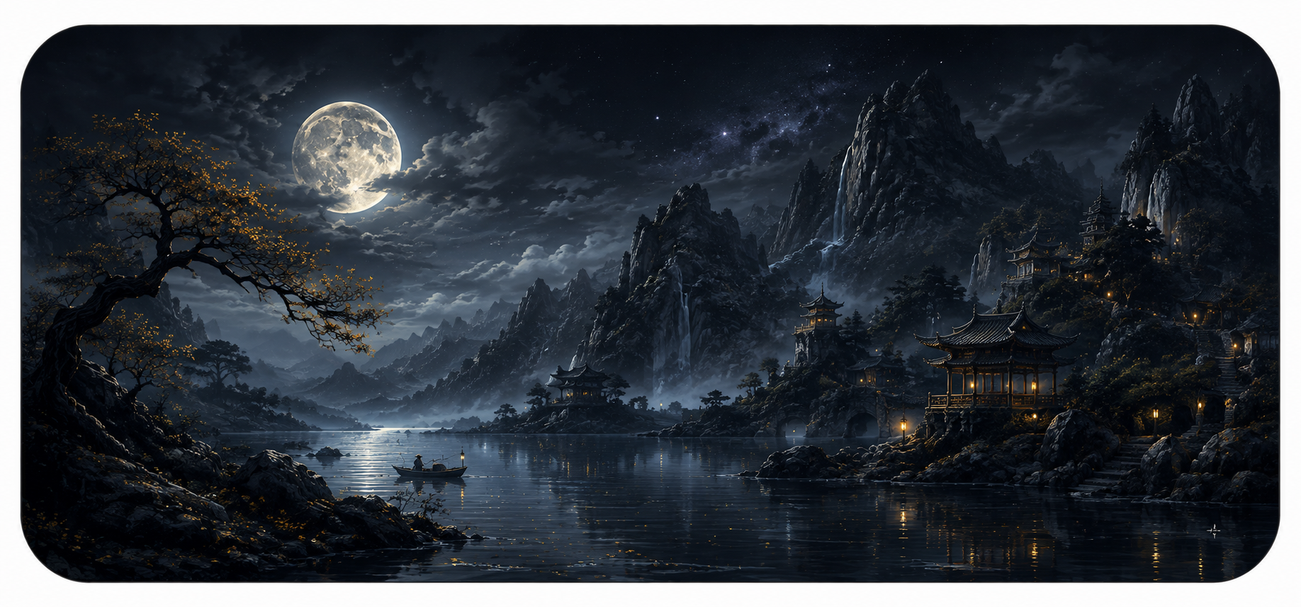 Midnight Ridge Desk Mat